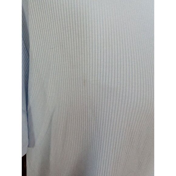Nine West Soft Spun Light Blue Ribbed Short Sleeve Crewneck T-Shirt XXL - Picture 3 of 8